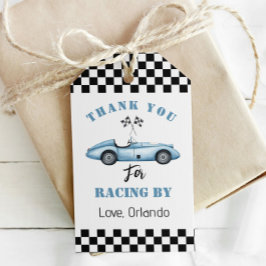 Blåbilspojken tävla födelsedagstack, Blåbilspojken Presentetikett