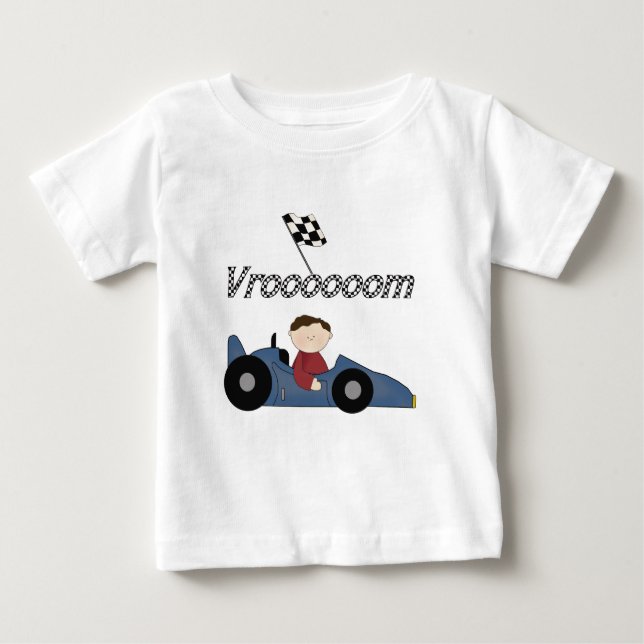 Blåbilsskjortor och Tävling-skjortor Tee (Framsida)