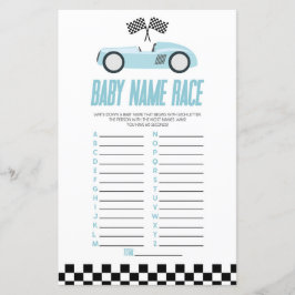 Blåbilsspel i Tävling Namn Tävling, babyspel i