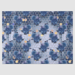 Blåbiseriens design 17-vävnadspapper