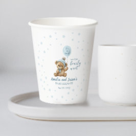 Blåbjörnsköljning pappra kopp