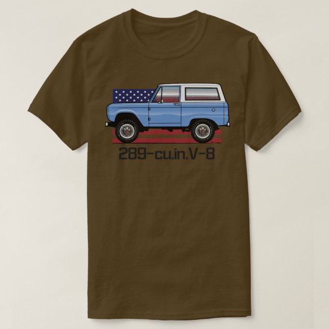 Blåblå 289 ljusa Färg-skjortor T Shirt (Design framsida)