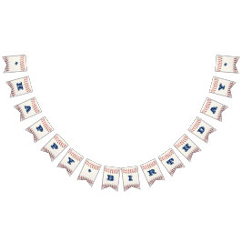 Blåblå Anpassningsbar-banderoll Vimplar