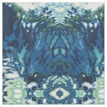 Blåblå, Blåblå och Grönt Fabric "Dover"