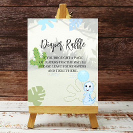 Blåblå bläddringsbladig bläddringsbubbla poster