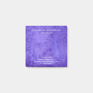 Blåblå blåviolett affärspost-anteckningar post-it block