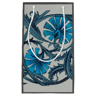 Blåblå blomsterkonst av vintage, rustik