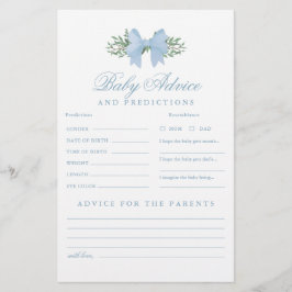 Blåblå Bow Baby-råd och förutsägelser - spel