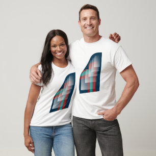 Blåblå burgundblått t shirt