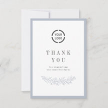 Blåblå elegant botaniskt med logotyp