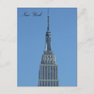 Blåblå empire state vykort