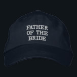 Blåblå Far i Bride Justable Hat Broderad Keps<br><div class="desc">Roligt Far i Bride bröllopsfest Hat. Välj hatt färg och ändra teckensnittsknappen färger med hjälp av knappen Anpassa den.</div>