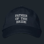 Blåblå Far i Bride Justable Hat Broderad Keps<br><div class="desc">Roligt Far i Bride bröllopsfest Hat. Välj hatt färg och ändra teckensnittsknappen färger med hjälp av knappen Anpassa den.</div>