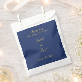 Blåblå Golden Beige Wedding Favor Bagor