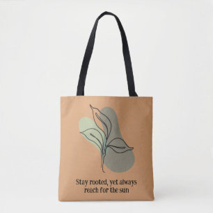 Blåblå Grönt Blommigt Tote Bag Nature Älskare Tygkasse
