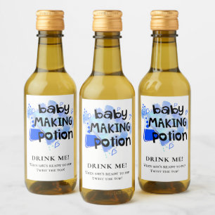 Blåblå Hjärter för babysknappen Favoriter Baby Vinetikett