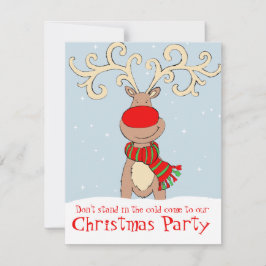 Blåblå inbjudan till julfest