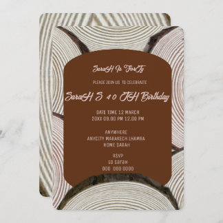 Blåblå inbjudan till träd-kolonnen linjer-bröllops