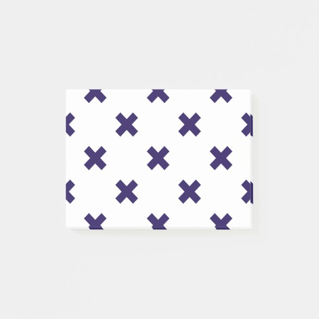 Blåblå kor syllar på vitt post-it block (Framsida)