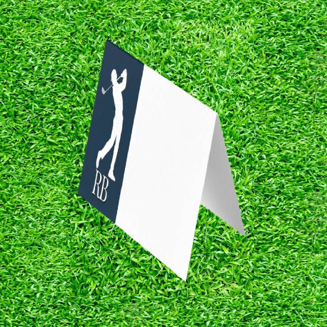 Blåblå MAN Golfer's Birthday Kort (Tee Up the Perfect Gift!)