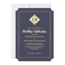 Blåblå marin | GULD ELEGANT BRÖLLOP