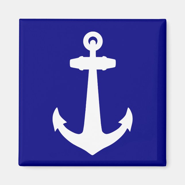 Blåblå marin magnet (Framsidan)