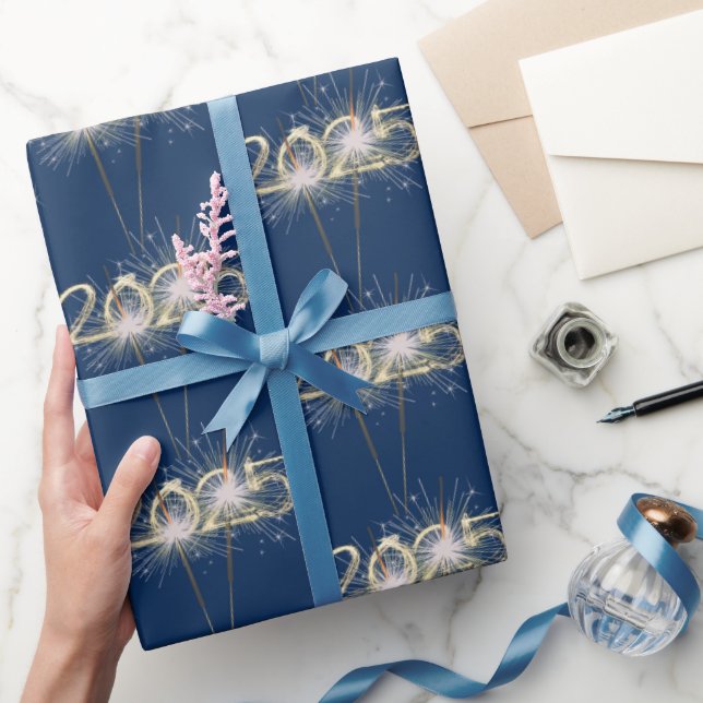 Blåblå miniatyrdiagram i studenten 2025 presentpapper (Gifting)