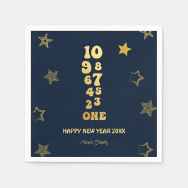 Blåblå Nyårsaftonen Party Pappersservett