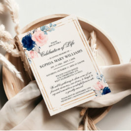 Blåblå och  Ro-begravningen Firande om livet Inbjudningar