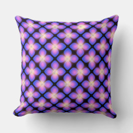 Blåblå och röda gemensamma blåsor kudde