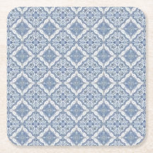 Blåblå och vit porslinspalt