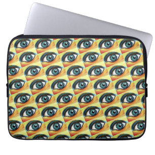 Blåblå öga art laptop fodral