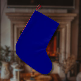 Blåblå Solid Färg | Klassisk | ELEGANT Liten Julstrumpa