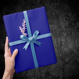 Blåblå Solid Färg Presentpapper