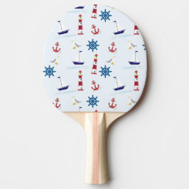 Blåblå sommardesign pingisracket