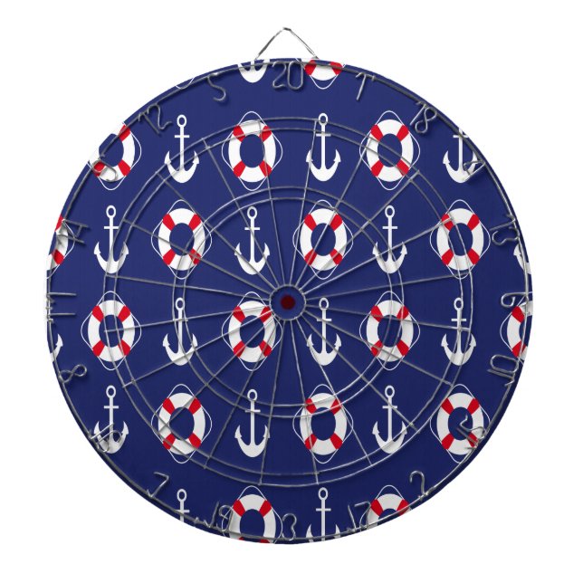 Blåblå sommardesigntavla darttavla (Framsidan)