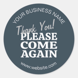 Blåblå Vintage Inspired Tack Runt Klistermärke