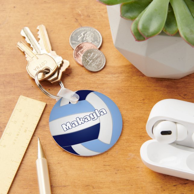 Blåblå volleyball barns födelsedag party nyckelring (Skrivbord)