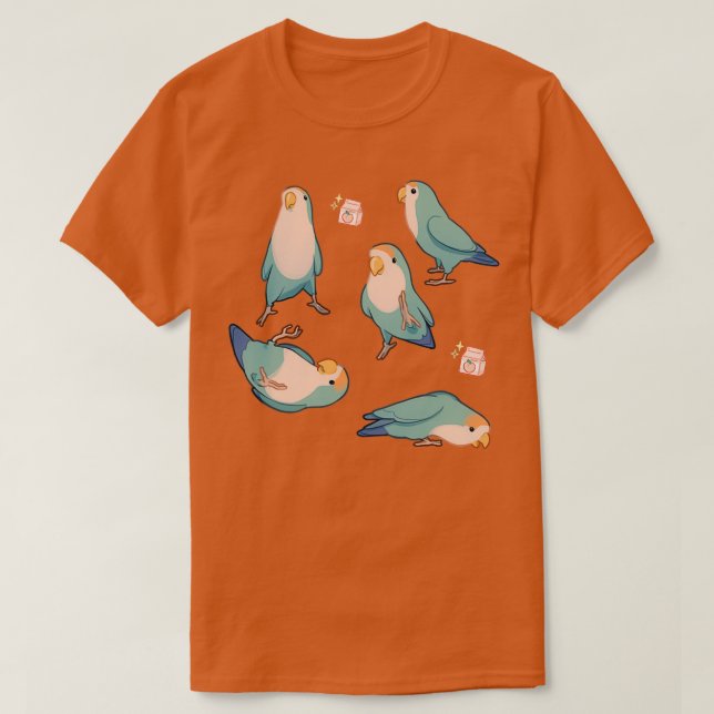 Blåblåa blåfåglar t shirt (Design framsida)