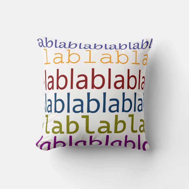 Blablabla Kudde (Framsida)