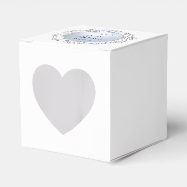 Blåblåblått blått blåblåblåsor i silver presentaskar (Framsidan Sidan)