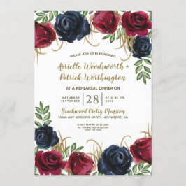 Blåblåburgundi - middagsinbjudan inbjudningar