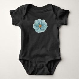 Blåbläck, blå baby-bodykostdräkt t shirt