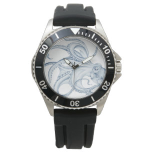 Blåbläckfisk Cephalopod Kraken Bläck Armbandsur