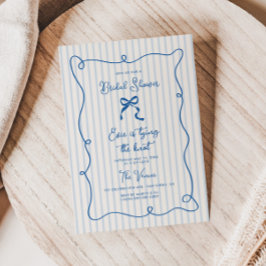 Blåbläckfisk Ram Bow Inbjudningskort för möhippan