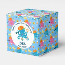 Blåbläckfisk under Sea Boy-Födelsedagsfesten