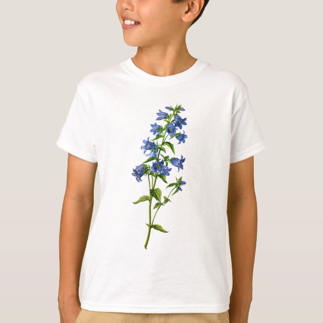 Blåbladig blädblomma från naturen tee (Framsida)