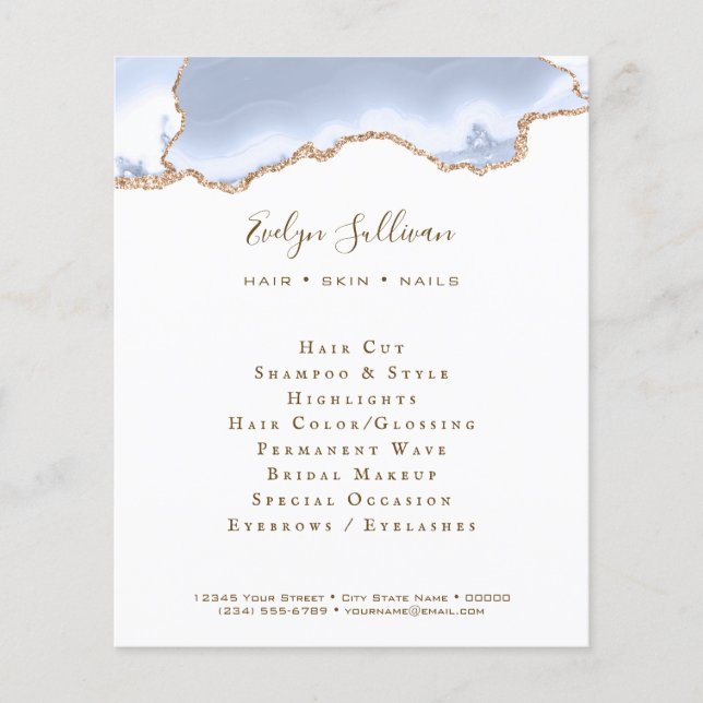 blåblåfluga flygblad (Framsidan)