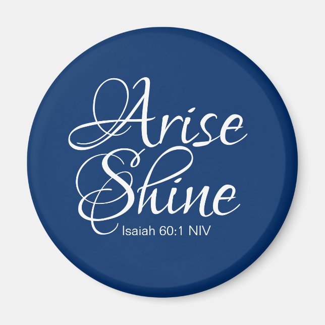 Blåblåinspirationshärde och Shine Christian Magnet (Framsidan)