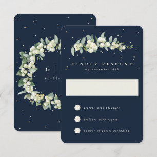 Blåblåsoja+eukalyptus Winter Wedding OSA Kort
